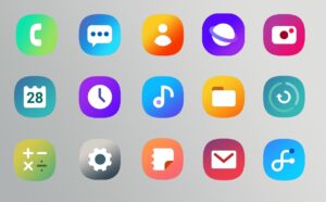 Samsung Android Pie Icons