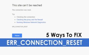 Android Err_connection_reset
