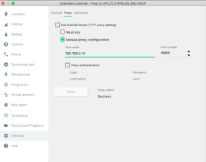 Android Charles Limited Connection