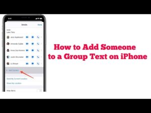 How To Add Someone To A Group Text On Android