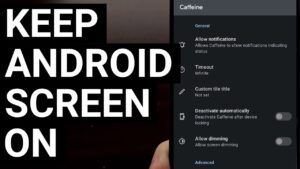 Screen Lock Timeout Android