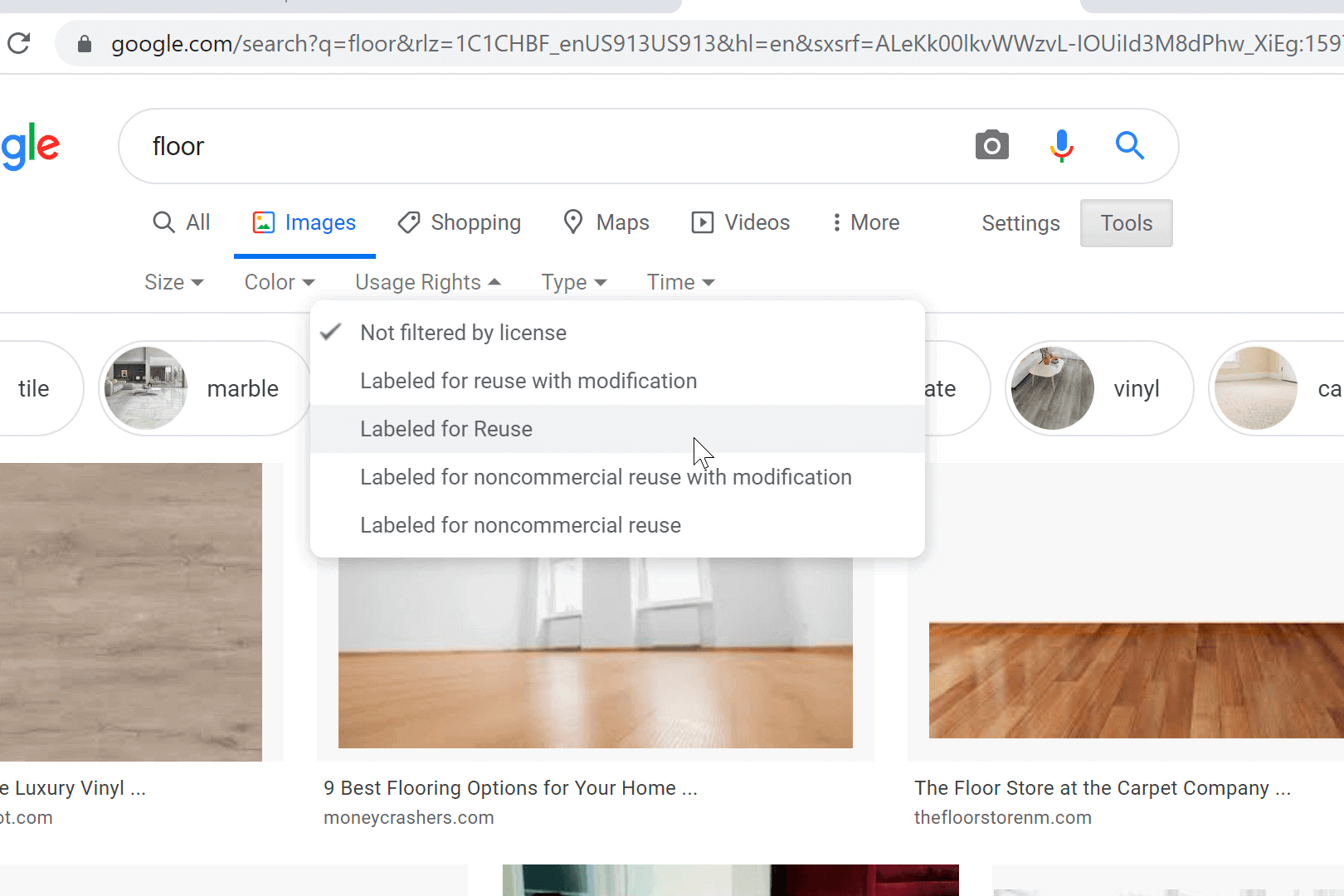 Google Search Settings